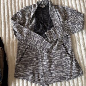 Motherhood Maternity Black and White Knit Cardigan